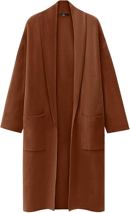 LILLUSORY Women's Oversized Long Cardigan Sweaters 2024 Fall Trendy Coatigan Jackets Knit Busines... | Amazon (US)