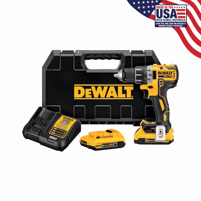 DEWALT  XR 20-volt 1/2-in Brushless Cordless Drill (2-Batteries Included and Charger Included) | Lowe's