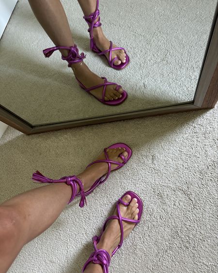#ad #vicson Vicson Shoe Haul! @vicson wearing the Aurora in pink and the Ibiza in brown both in size 8. Fit is true to size. 100% leather sandals made in Brazil. Sandals for Summer, sandals, shoes for Summer, slip on sandals, brown sandals, lace up, sandals, pink shoes. 

#LTKStyleTip #LTKShoeCrush #LTKSeasonal