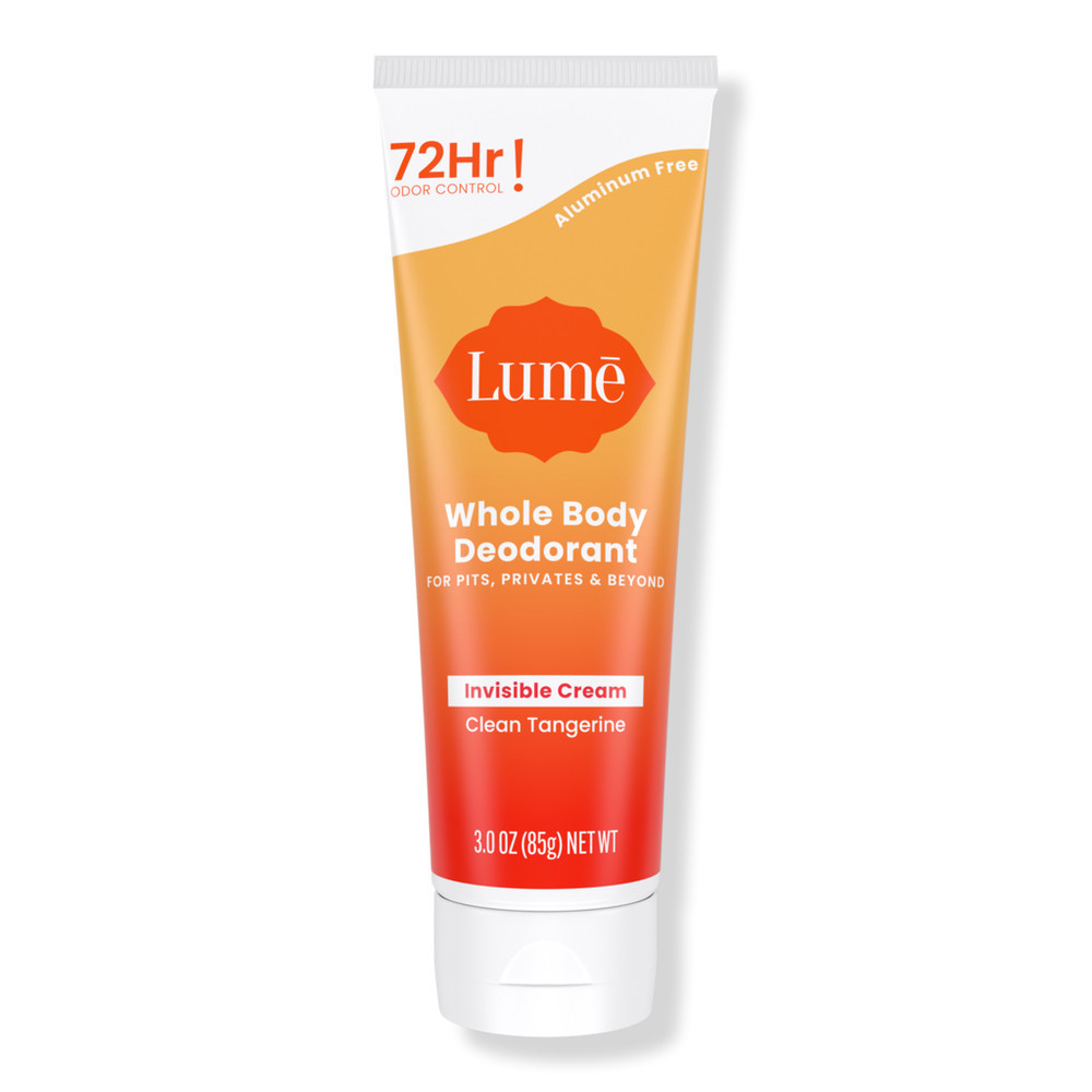 Lume Whole Body Deodorant Invisible Cream Tube - Clean Tangerine | Ulta