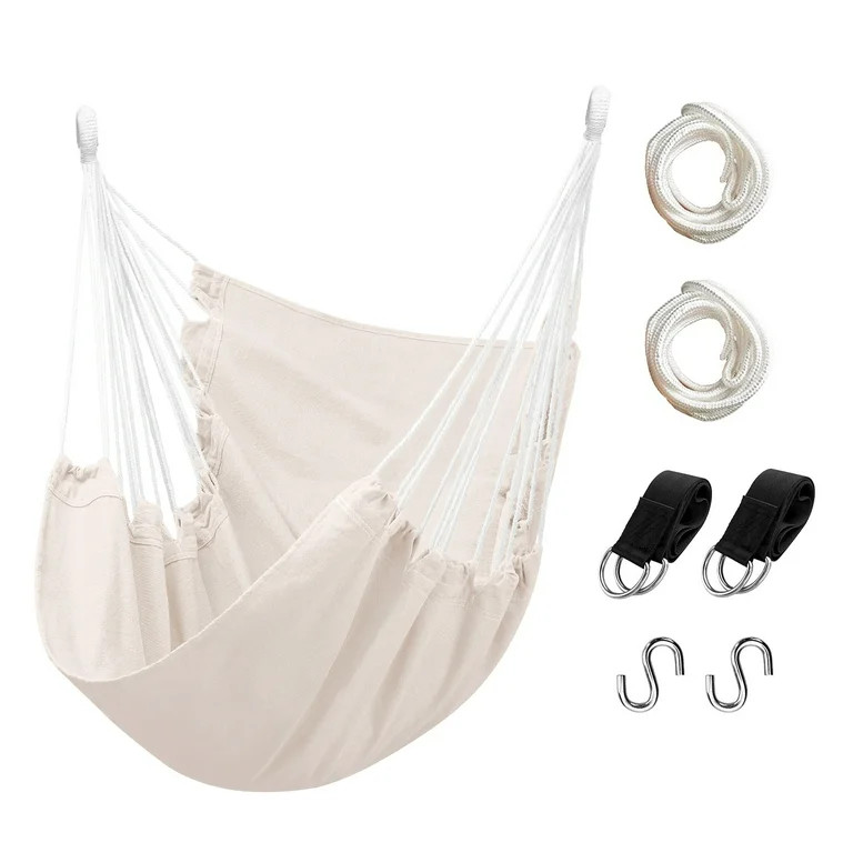 Livhil Hammock Chair Hammock Swing Chair Hanging Swing, Max 300 lbs Portable Hanging Hammock Chai... | Walmart (US)