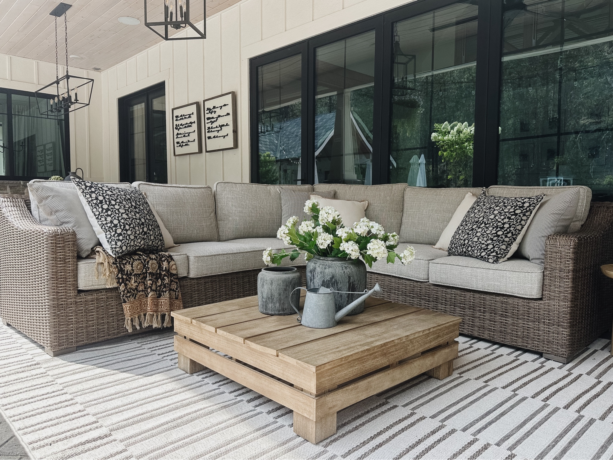 We are completely in love with our new outdoor sectional and rug. I loved partnering with Wayfair on this beautiful piece. It’s timeless, beautiful and so well made. Something our family will love for ever! @wayfair #wayfair #wayfairpartner 

#LTKHome