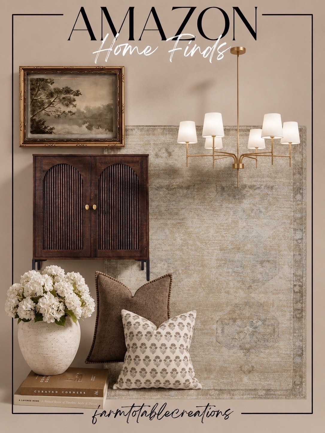 Amazon Home Finds That Make a Home Feel Finished

Follow @farmtotablecreations on Instagram for more home finds and styling inspiration.

The little details are often what make a space feel warm, layered, and thoughtfully designed. From a timeless vintage-inspired rug and statement artwork to beautiful lighting, textured pillows, and rich wood accents, these Amazon finds bring effortless designer style to any room. Every piece works together to create a cozy, elevated look that’s both classic and inviting. Save this collection for your next home refresh.

#amazonhomefinds #homedecor #livingroomdecor #rug #artwork #cabinet #chandelier #throwpillows #vase #coffeetablebooks

#LTKHome #LTKSaleAlert