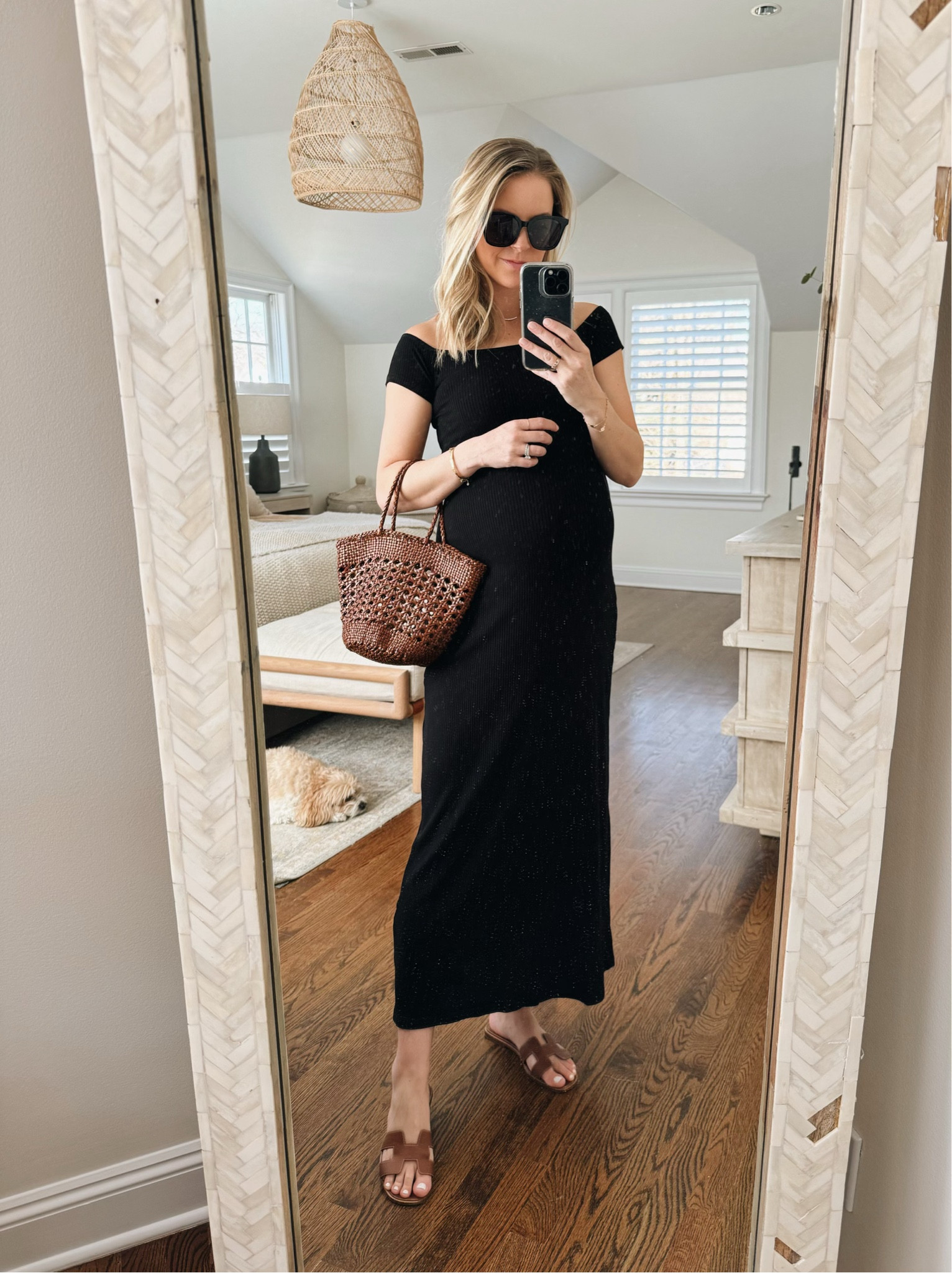 Black spring dress is under $35 and bump friendly // I’m wearing size small & 34 weeks pregnant 

pregnancy style, date night, summer dress, vacation dress 

#LTKstyletip #LTKfindsunder50 #LTKbump