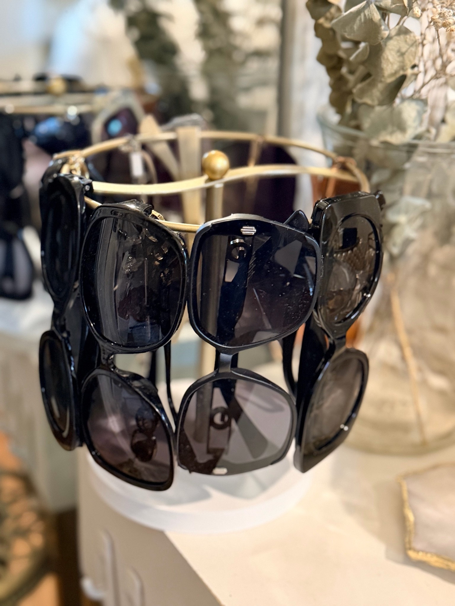 My newest white + gold organizational piece- this darling sunglass holder. It can hold up to 12 pairs. 

I like this because it limits me from over buying sunnies when I don’t need them. I can keep this by the door so I can easily grab a pair as I walk out the door. And I can see all the pairs I have.

#LTKSeasonal #LTKHome