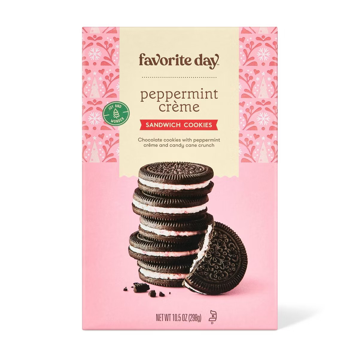Christmas Peppermint Sandwich Cookies - 10.5oz - Favorite Day™ | Target