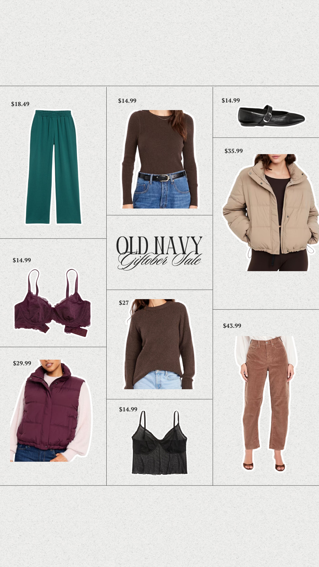 Old Navy Giftober on sale!!

old navy, giftober, sale, sale finds, sale alert, old navy sale, fall fashion, fall finds, fashion finds, midsize, midsize fashion, size 12, size 14, Olivia Freda Curves 

 #LTKSeasonal #LTKSaleAlert #LTKStyleTip