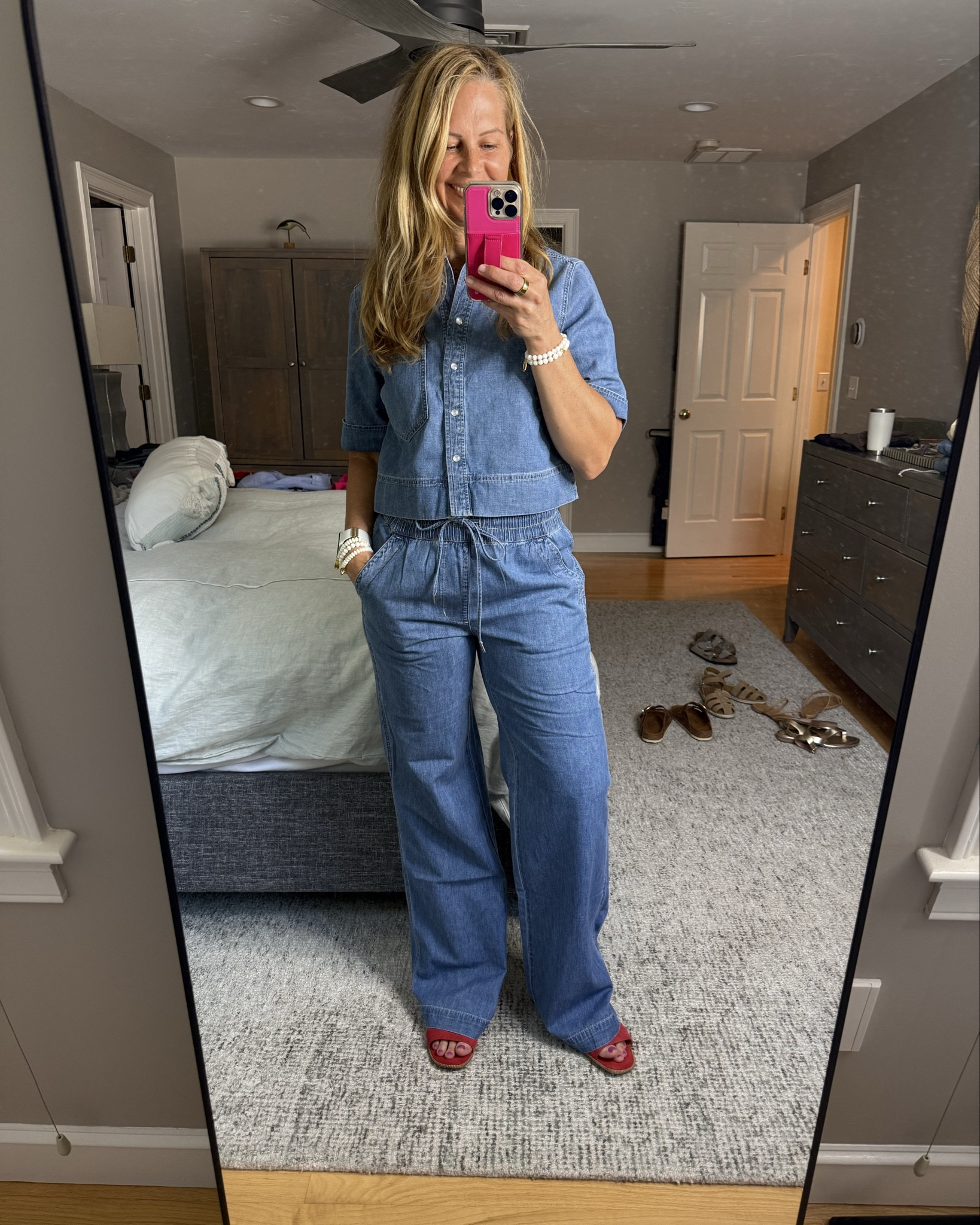 Splurge outfit for the night on the Vineyard!  This is so comfy and I think it runs long so may need to have bottom hemmed!  Just FYI. All items true to size.  

#LTKU #LTKOver40 #LTKStyleTip