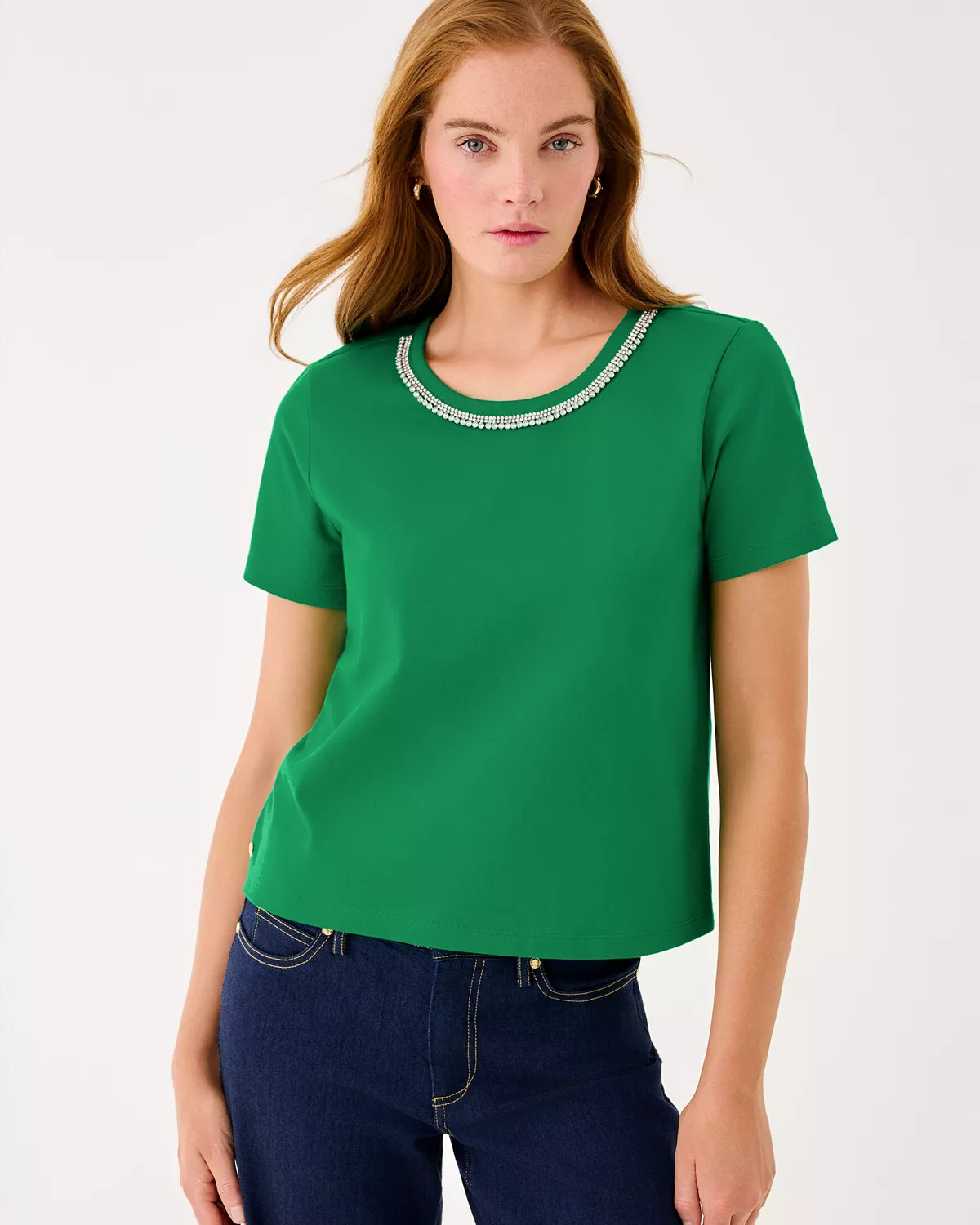 Clairmont Rhinestone Knit Top | Lilly Pulitzer