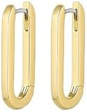 gorjana - Parker Huggies 7/8" Drop - 18k Gold Plated - Stylish Paper Clip Design - Surgical Steel... | Amazon (US)