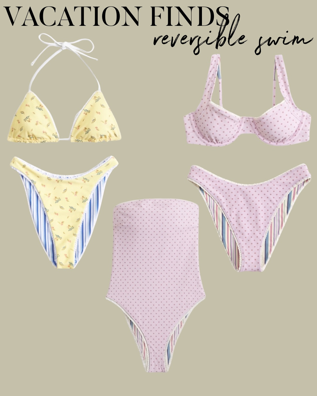 Reversible bikinis swimsuits one pieces I’ll love for spring spring vacation outfit resort  

#LTKPetite #LTKootd #LTKSwim