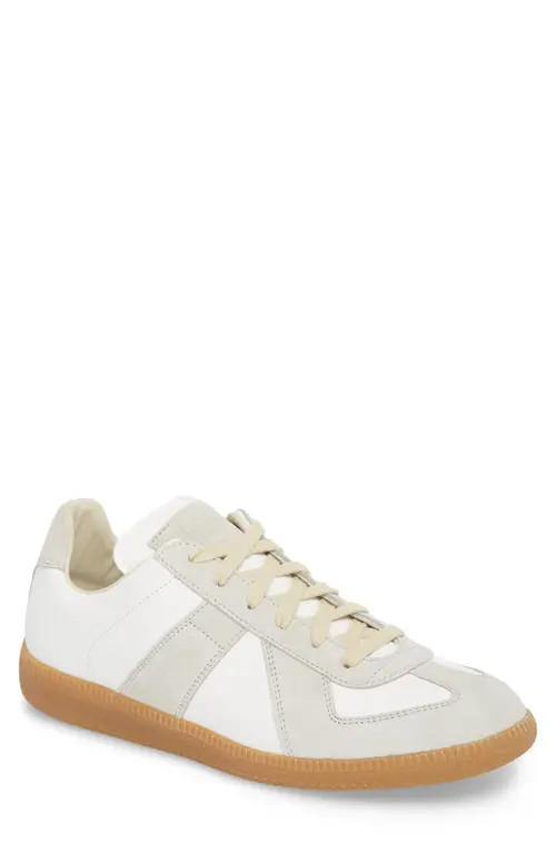 Maison Margiela Replica Low Top Sneaker in White at Nordstrom, Size 45 | Nordstrom