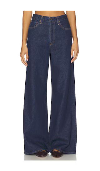 Dame High Rise Wide Leg Jeans in Foxley | Revolve Clothing (Global)
