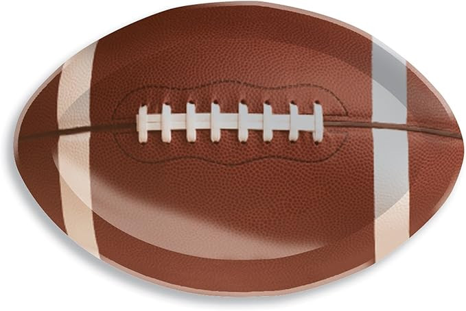 Creative Converting Football Shaped Plastic Tray, 17", Brown - | Amazon (US)