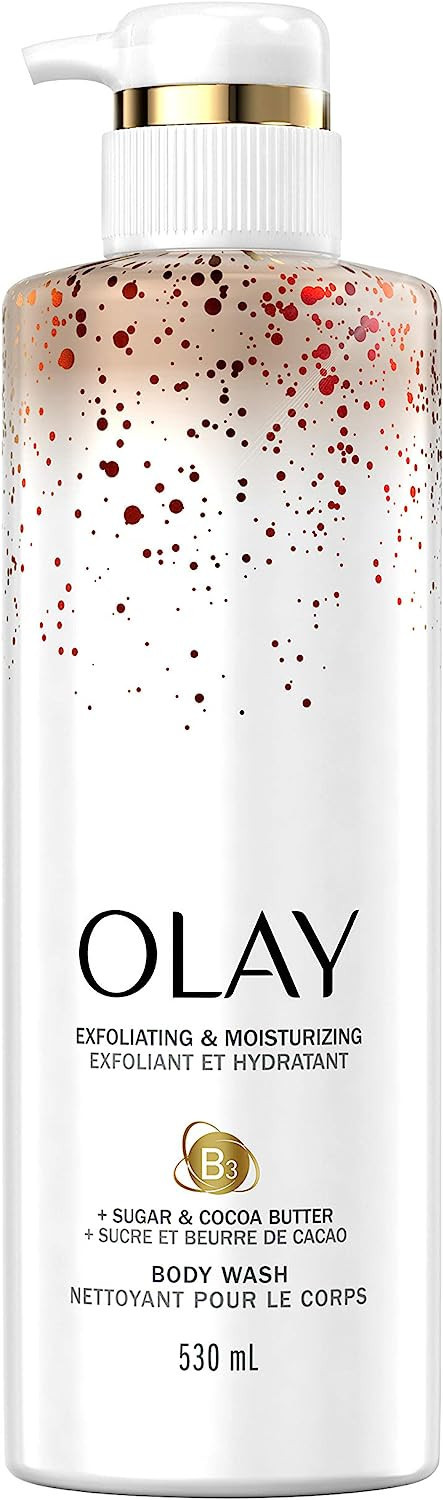 Olay Exfoliating & Moisturizing Body Wash With Sugar, Cocoa Butter, & Vitamin B3, 17.9 Fl Oz, 4.6... | Amazon (CA)