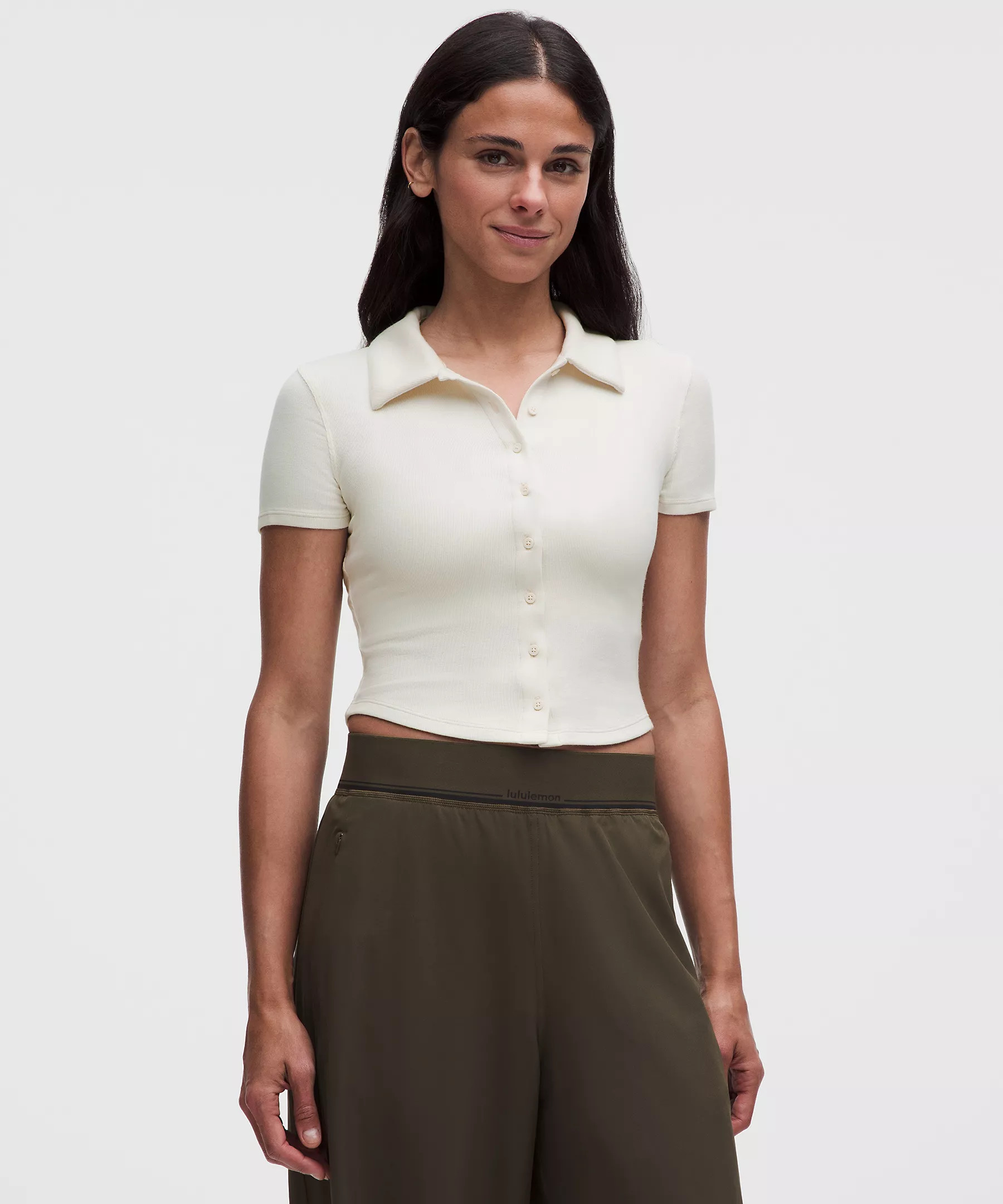 Button-Up Collared Short-Sleeve Shirt | lululemon (CA)