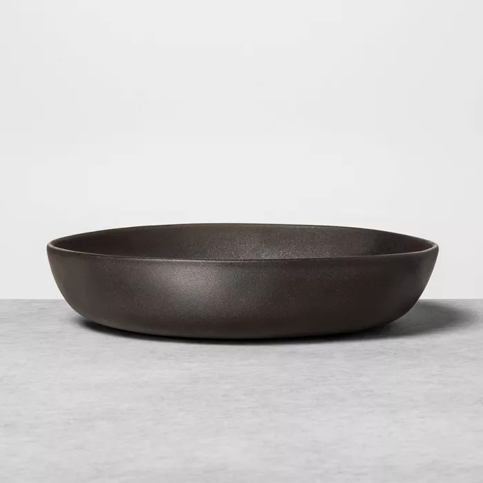 Stoneware Serve Bowl Black - Hearth & Hand with Magnolia | Target