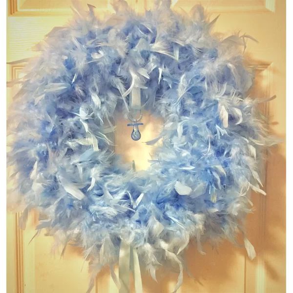 23" Feather Wreath | Wayfair North America