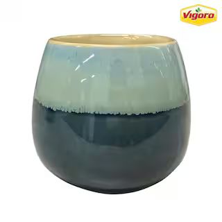 3.5 in. Demi Small Teal/Multi-color Ceramic Pot (3.5 in. D x 3.5 in. H) With Drainage Hole | The Home Depot
