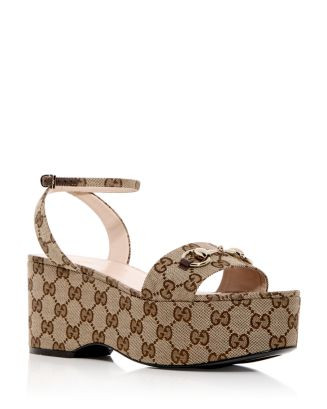 Women's Horsebit Platform Wedge Sandals | Bloomingdale's (US)