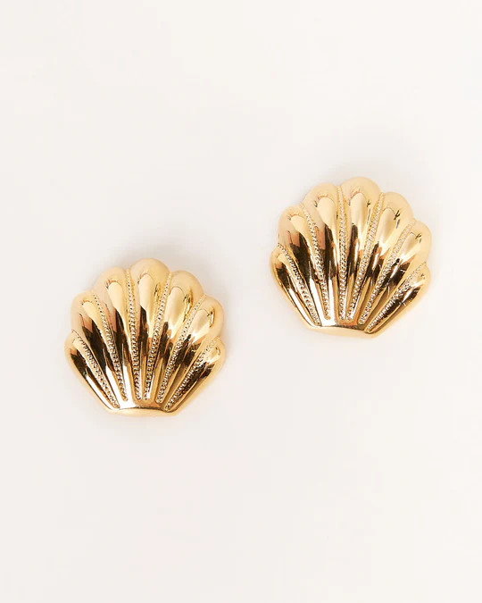Mariselle Mini Shell Stud Earrings | VICI