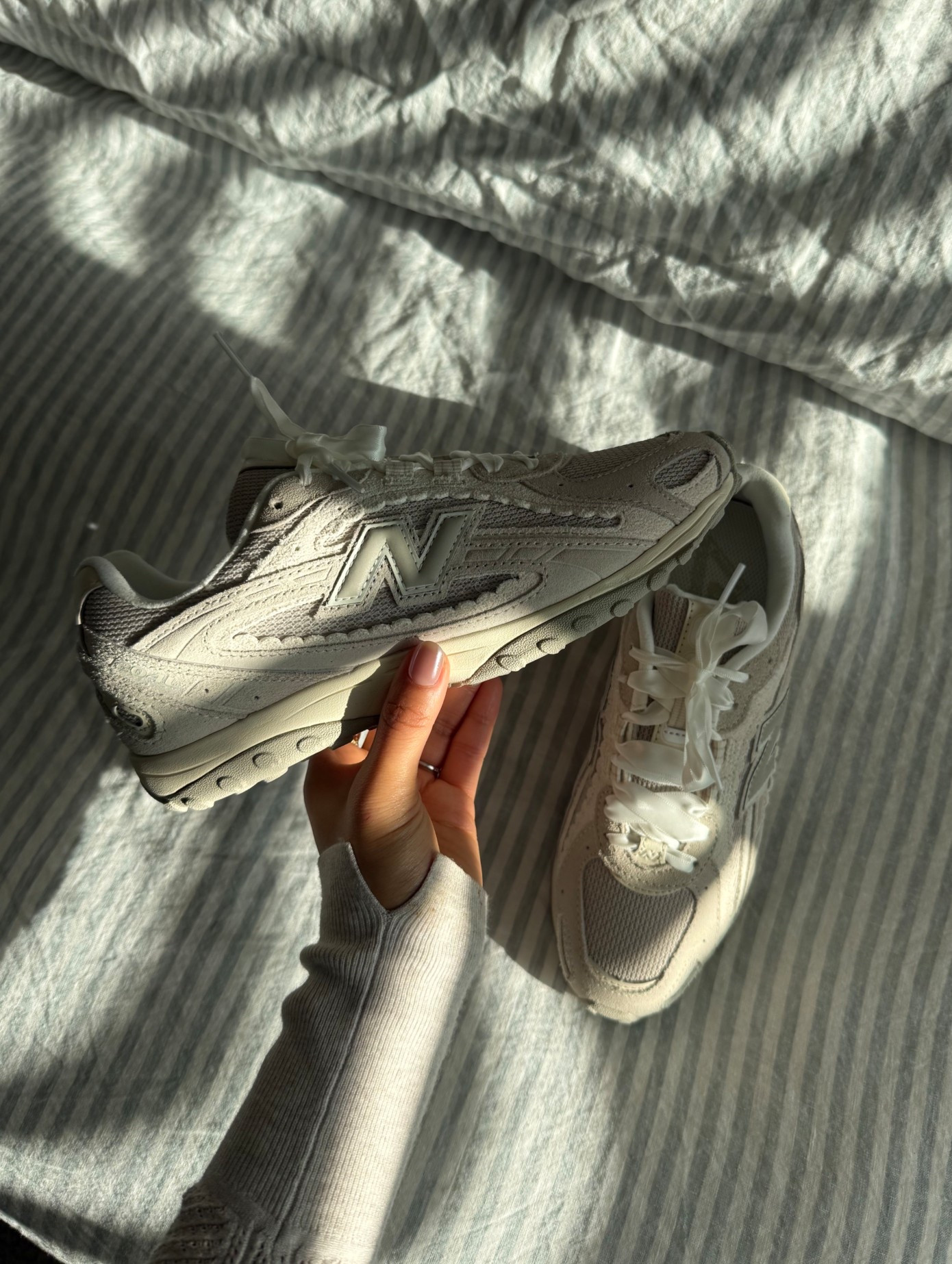 obsessed with these new balances! the ribbon lace is so cuteeeee. runs tts. 

#LTKActive #LTKootd #LTKSaleAlert