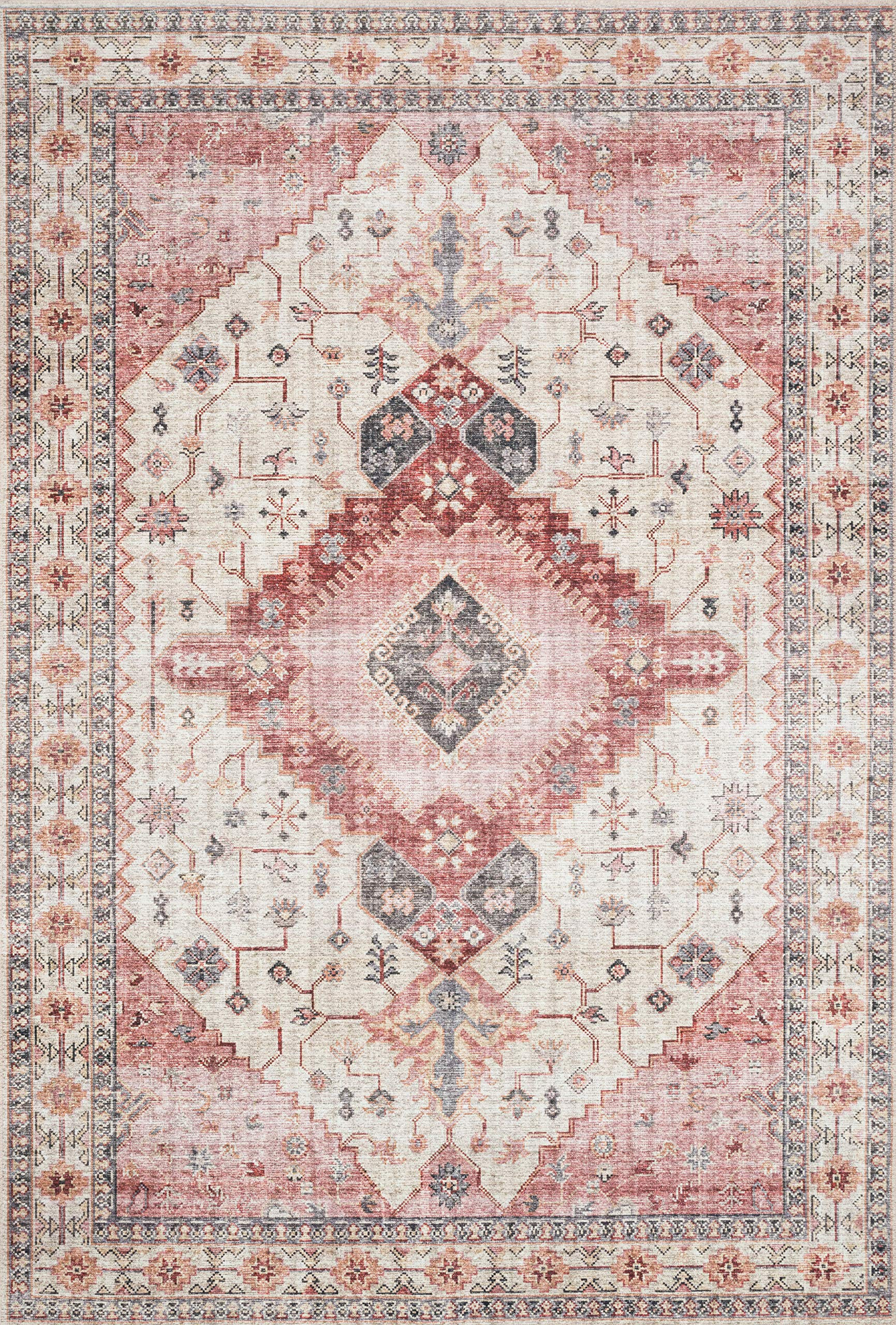 Loloi II Skye SKY-02 Ivory Traditional Area Rug 5'-0" x 7'-6" | Amazon (US)