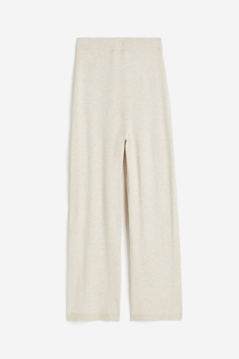 H & M - MAMA Knit Pants - Beige | H&M (US + CA)