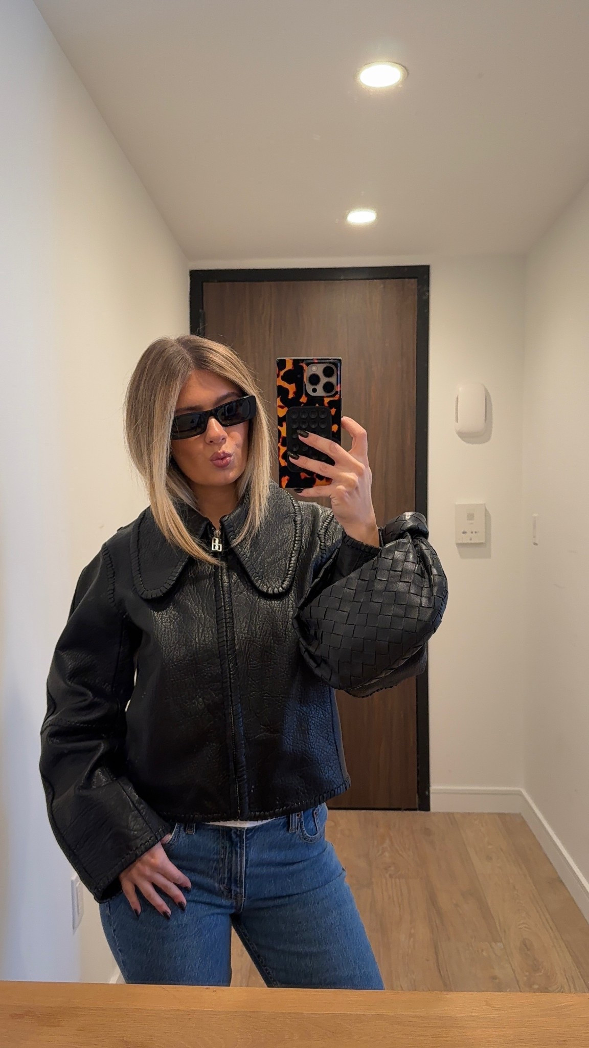 obsessed with this leather jacket for fall. linked a few similar and more affordable options! 🖤

#LTKStyleTip #LTKSeasonal