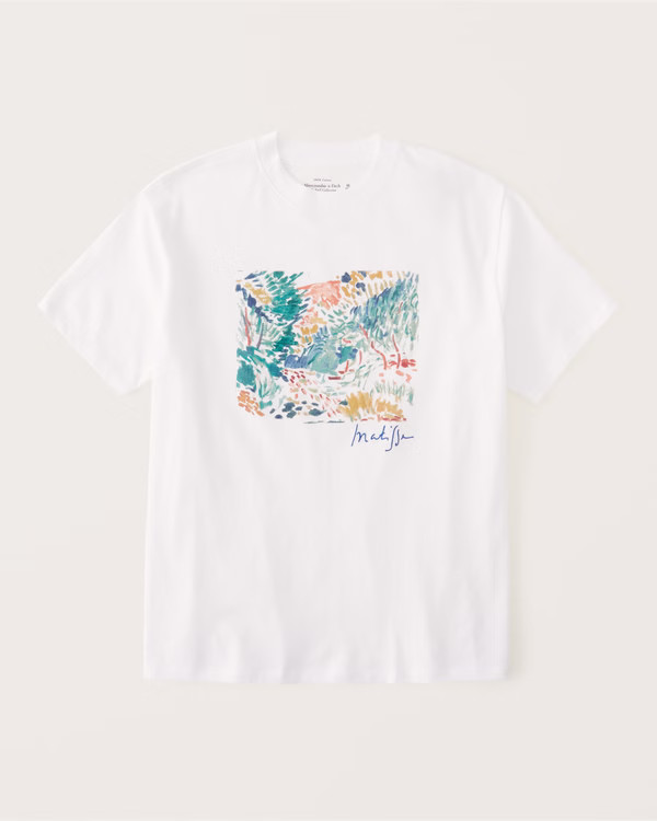 Women's Oversized Boyfriend Matisse Graphic Tee | Women's | Abercrombie.com | Abercrombie & Fitch (US)
