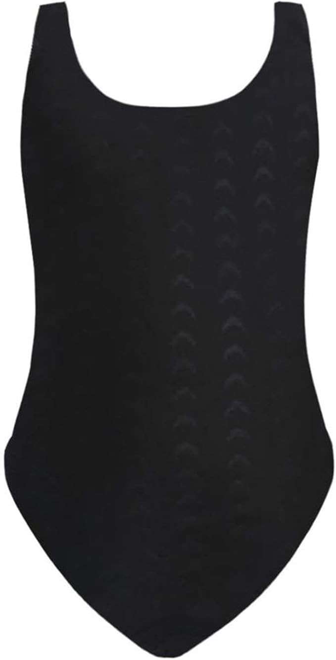 Girls' Athletic One Piece Swimsuit Kids Black Swimwear for Swim Team Practice Competition Beach S... | Amazon (US)