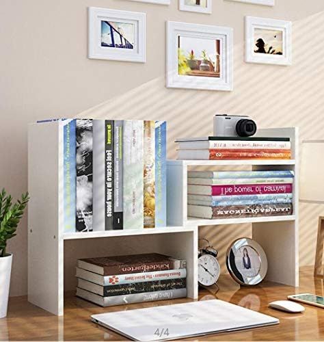 Expandable Wood Desktop Bookshelf Desktop Organizer Office Storage Rack Wood Display Shelf - Free... | Amazon (US)