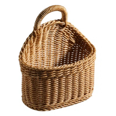 Storage Basket Breathable Minimalist Design Plastic Hanging Woven Rattan Basket for Home | Wayfair North America