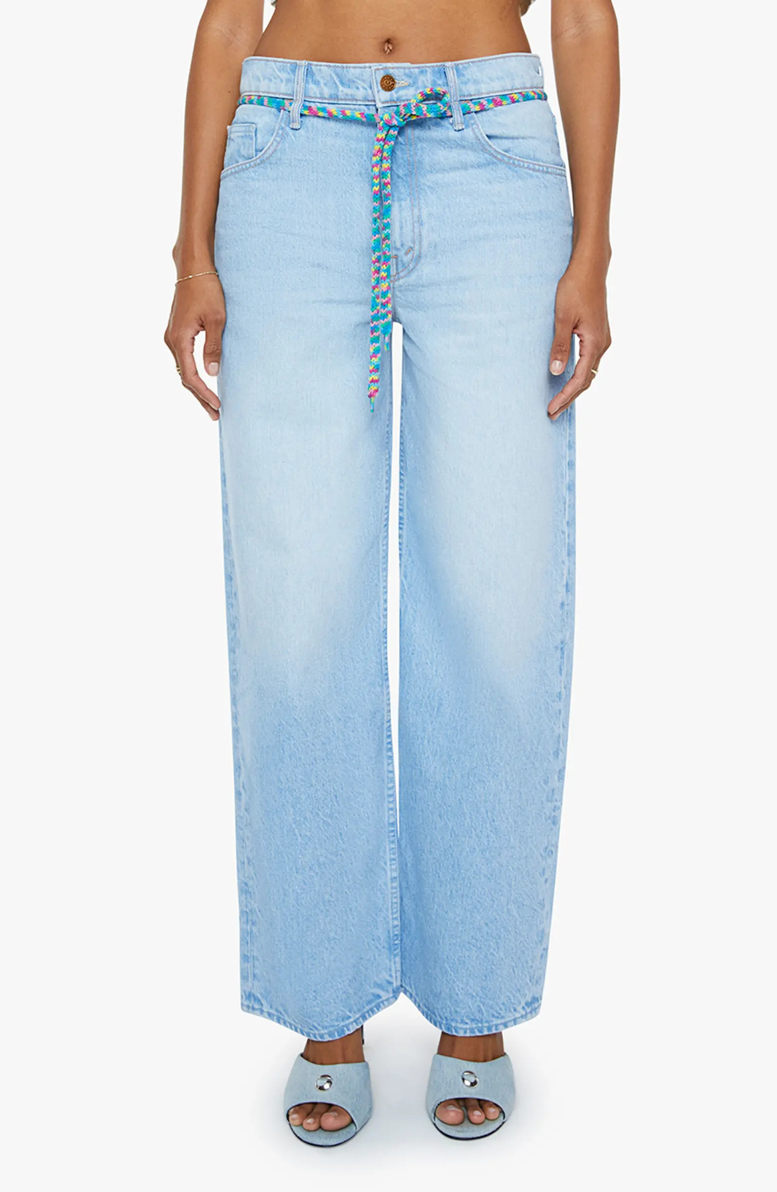 SNACKS! The Shoelace Fun Dip Nerdy Wide Leg Jeans | Nordstrom