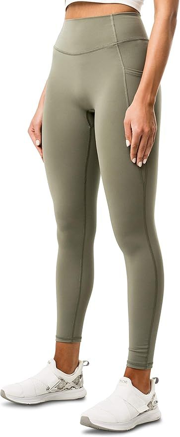 Kamo Fitness High Waisted Pants 25" Inseam Kaya Leggings with Pockets Butt Lifting Soft Workout T... | Amazon (US)