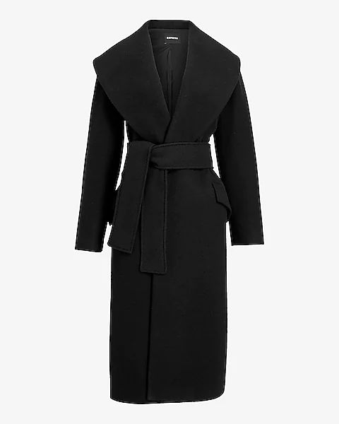 Shawl Lapel Wrap Coat | Express