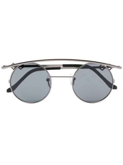 Retro’s XL round-frame sunglasses | Farfetch (US)
