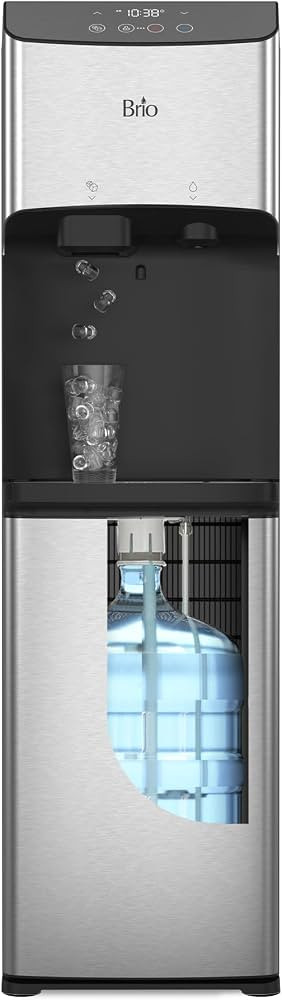 Brio 520 Water Dispenser for 5 Gallon Bottle with Ice Maker Bottom Load | UV Self Cleaning Techno... | Amazon (US)