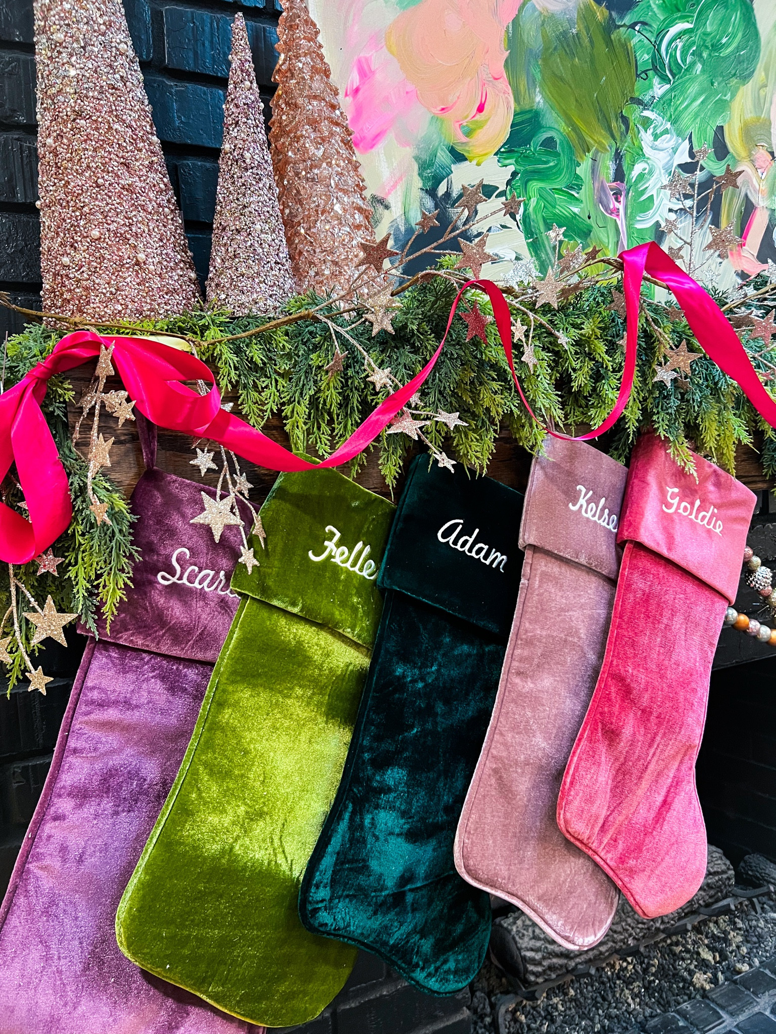 Holiday
Christmas
Christmas decor
Mantle
Garland
Stockings 

#LTKfindsunder50 #LTKHoliday #LTKhome