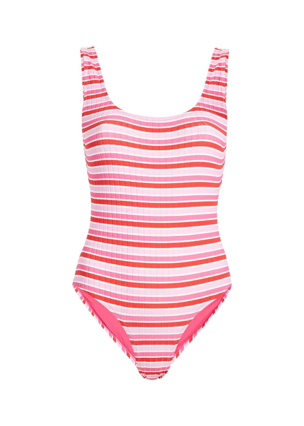 The Anne-Marie Ribbed in Pink Multi Stripe | Solid & Striped