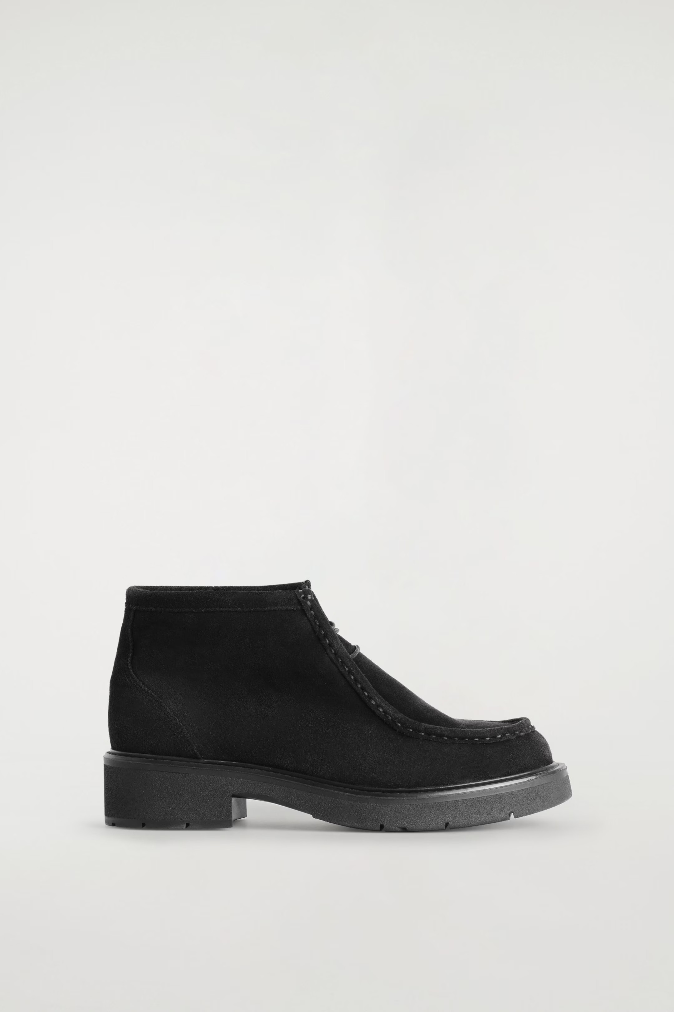 LACE-UP SUEDE ANKLE BOOTS - BLACK | COS US | COS (US)