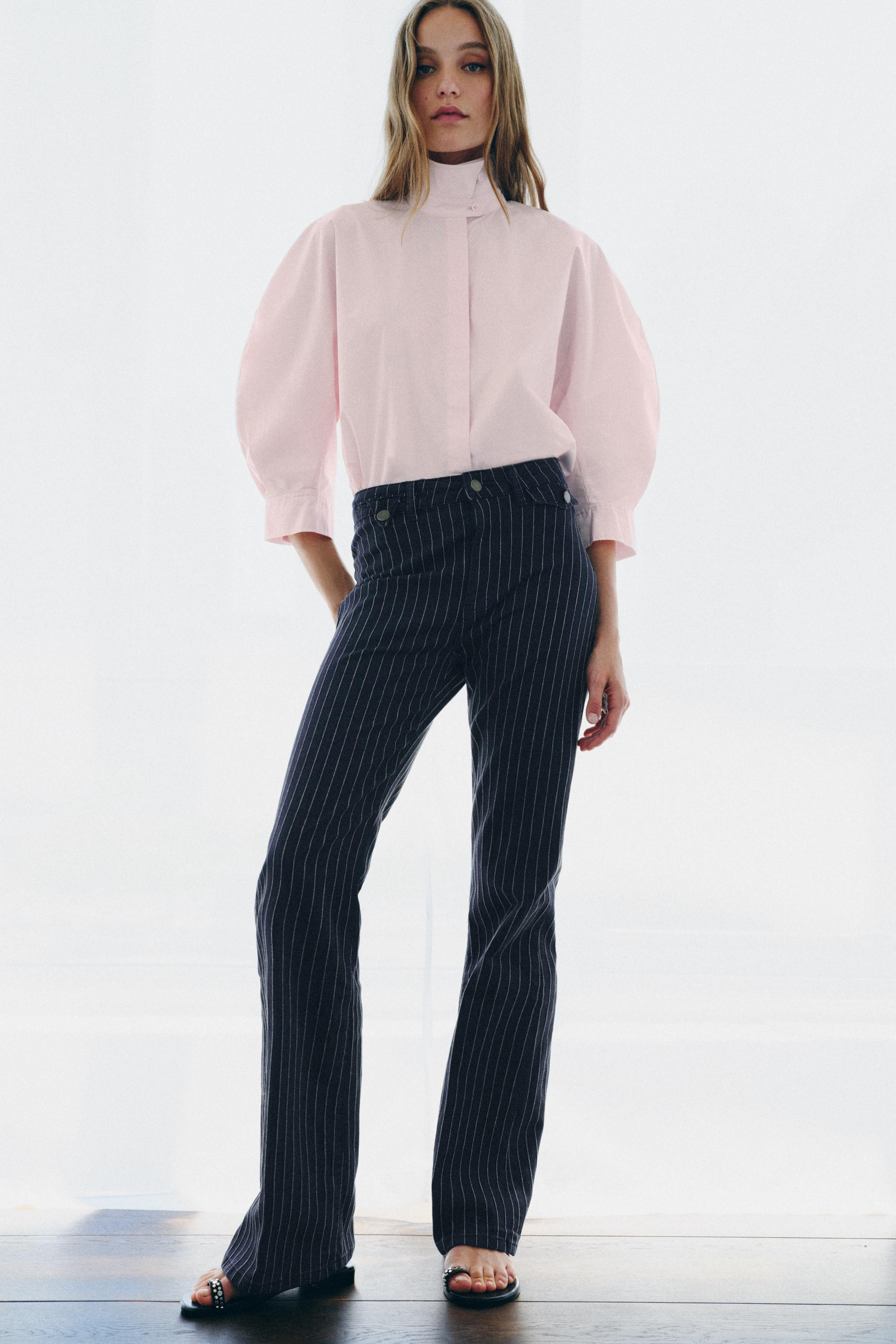 ZW COLLECTION PUFF SLEEVE SHIRT | Zara US