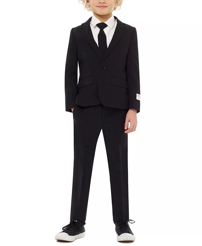 OppoSuits Boys Black Knight Slim Fit Solid Suit - Macy's | Macy's