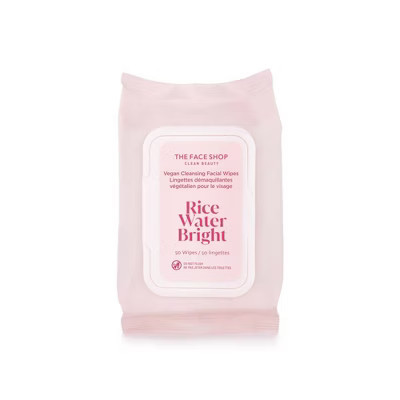 The Face Shop Rice Water Bright Vegan Cleansing Wipes - 50ct | Target
