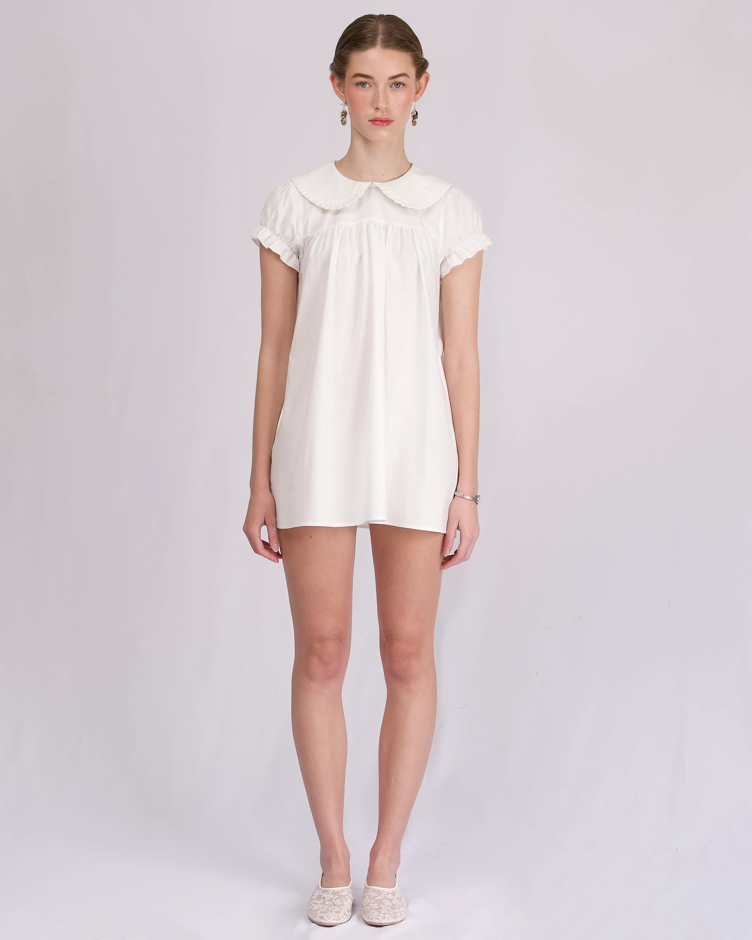 Babydoll Dress - White | My Mum Made It