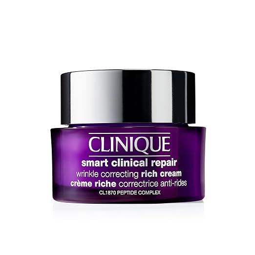 Clinique Smart Clinical Repair Wrinkle Correcting Anti Aging Rich Face Cream with Peptides + Hyal... | Amazon (US)