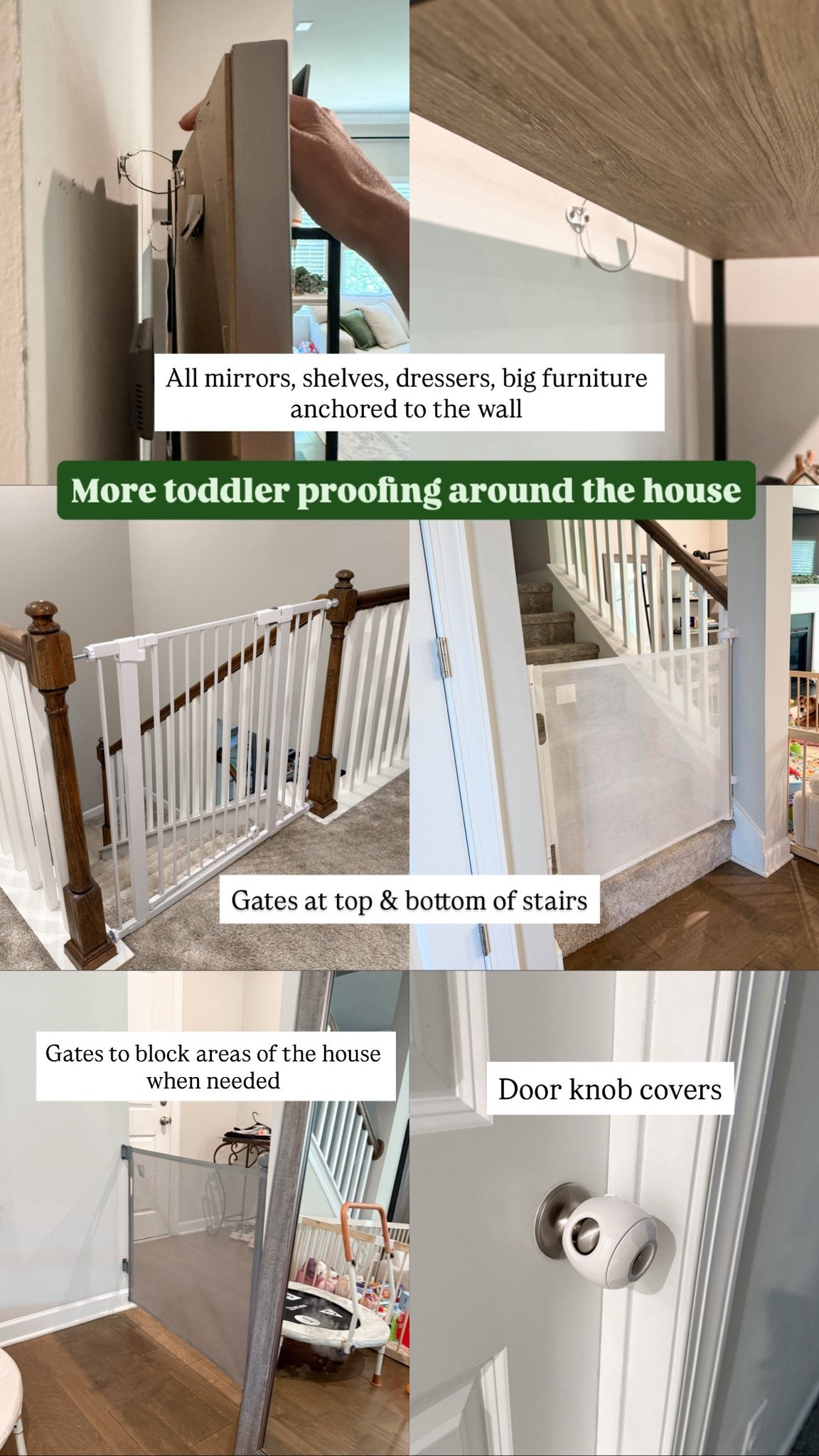 Toddler/baby proofing around the house