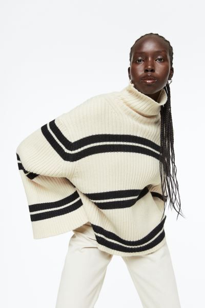 Oversized Mock-turtleneck Sweater | H&M (US)