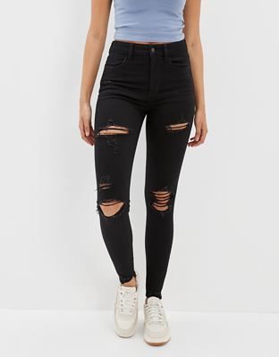 AE Ne(x)t Level Ripped Super High-Waisted Jegging | American Eagle Outfitters (US & CA)