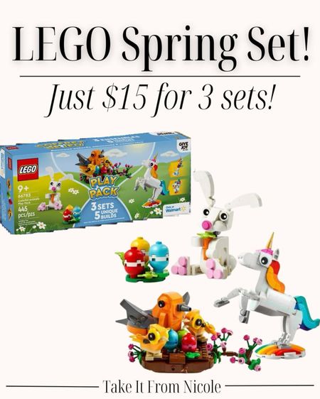 RUN!!! Follower Christina let me know this LEGO Spring Set is now down to just $15! They are individually packaged if you want to divide them up for Easter baskets or gifts.



#LTKsalealert #LTKfamily #LTKkids